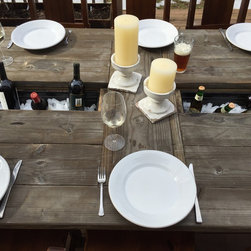 Rustic Farm Table - Outdoor Dining Tables