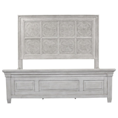 Heartland White King Opt Panel Bed