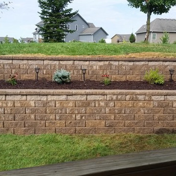 Backyard Patio and Retaining Wall