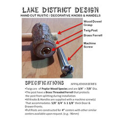 Appalatchian Series 4" Cabinet Pull/Handle - Cabinet And Drawer Handle Pulls