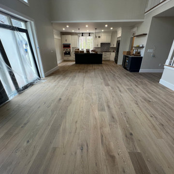 Rubio Monocoat Oil application on Sawyer Mason wide plank flooring