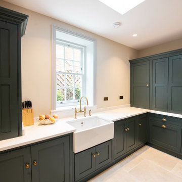 Classic In-Frame Shaker Beaded Front Frame Walk-In Pantry - Cuffley
