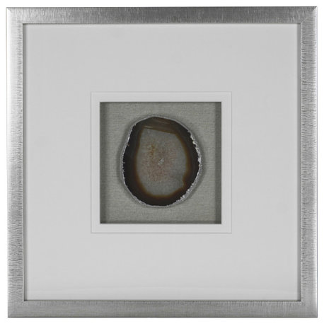 Agate Slice Shadow Box Wall Décor
