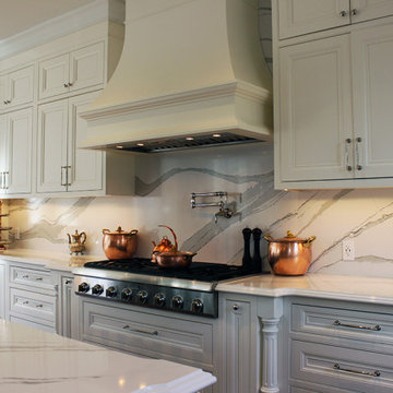 Face framed, solid wood painted kitchen remodeling. Thornhill 2019