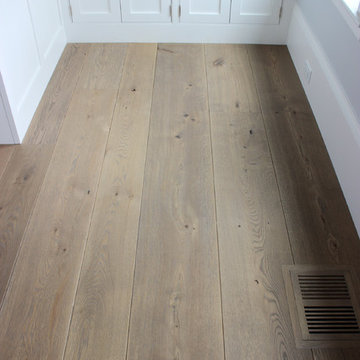 Shannon & Waterman Wide Plank Wood Floor Installation: Custom-Stained White Oak