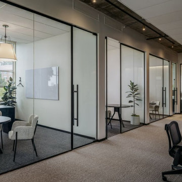 Frameless Glass partition with doors
