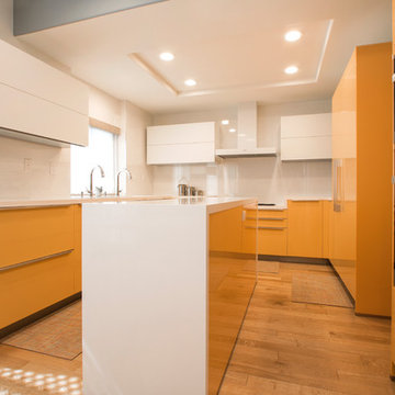 Vivid Orange High Glossy Kitchen