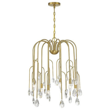 6 Light Chandelier In Modern Style-28.25 Inches Tall and 22.75 Inches Wide