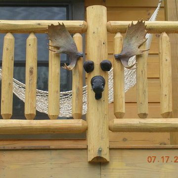 Side Porch with Rustic Accent :)