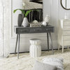 Lucia 3 Drawer Console Table Slate Grey