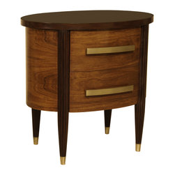 Oval Two Drawer Chest - Nightstands And Bedside Tables
