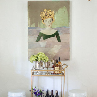 他の地域の小さいシャビーシック調のおしゃれなバーカート (無垢フローリング) の写真