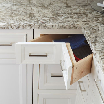 Stacked Wall Cabinets and Entertainment Center