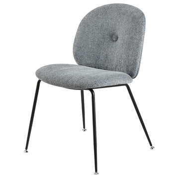 Nisha Fabric Dining Side Chair,, Set of 2, Posh Gray