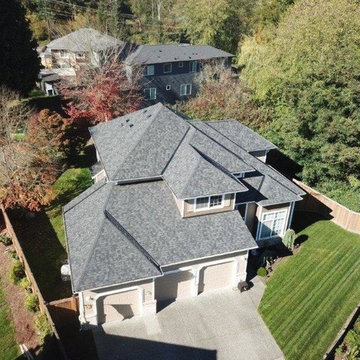 After Photo: CertainTeed Northgate Max Def Moire Black Asphalt Shingle Roof - Bo