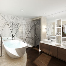 Graphic or artistic feature walls
