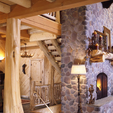 Columbia Station Rustic Log Home