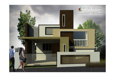 Home design - contemporary home design idea in Bengaluru