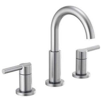 Nicoli 1.2 GPM Widespread Bathroom Faucet, Pop-Up Drain Assembly