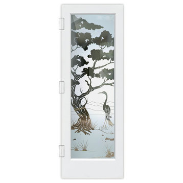 Interior Prehung Door or Interior Slab Door - Bonsai Egret - Primed - 30" x...