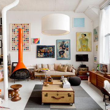 My Houzz: Walls of Art and Glass in a Brooklyn Loft