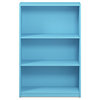 Furinno JAYA Simple Home 3-Tier Adjustable Shelf Bookcase, Light Blue