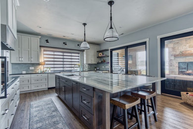 Kitchen - rustic kitchen idea in Other