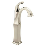 Delta - Delta Dryden Single Handle Vessel Bathroom Faucet, Polished Nickel, 751-PN-DST - Delta faucets with DIAMOND Seal Technology perform like new for life with a patented design which reduces leak points, is less hassle to install and lasts twice as long as the industry standard*. Designed to look like new for life, Brilliance finishes are developed using a proprietary process that creates a durable, long-lasting finish that is guaranteed not to corrode, tarnish or discolor. You can install with confidence, knowing that Delta faucets are backed by our Lifetime Limited Warranty. Delta WaterSense labeled faucets, showers and toilets use at least 20% less water than the industry standard saving you money without compromising performance.