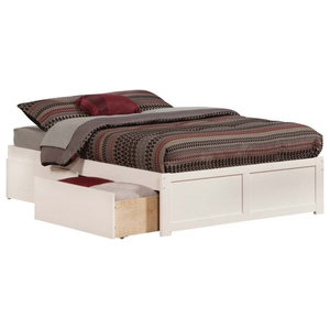 In Stock Memomad Bali Storage Platform Bed Twin Size Off White Contemporary Platform Beds By Memomad Houzz