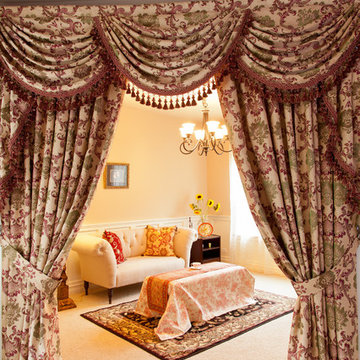 Valance curtains with swags and tails by celuce.com