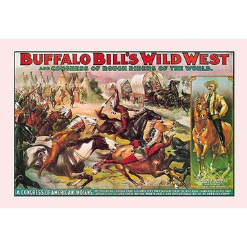 Buffalo Bill: Congress of American Indians - Framed Paper Poster 20" x 30"