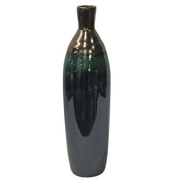 Claybarn Patina Verde Skinny Bottle Vase