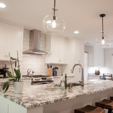 Colonial Village Kitchen and Living Room Renovation