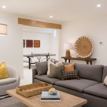 Finished Basement Family Room and Game Room