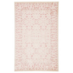 4'x6' Solid Area Rug Light Pink/Ivory - Safavieh