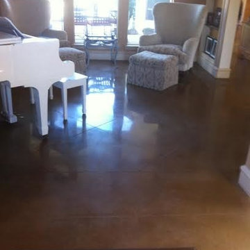 Polished and Stained Concrete in Rockwall, TX
