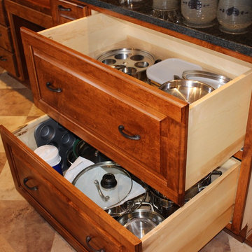 Square Raised Panel Deep Drawers