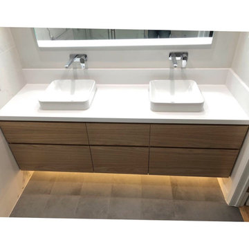 White Oak Floating Vanity
