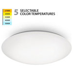 WAC Lighting - WAC Lighting FM-216-CS-WT Glo-27W 1 LED Flush Mount in Functional Style-16.5 Inc - Multiple high-powered LEDs illuminate the acrylicGlo-27W 1 LED Flush  White Opaque GlassUL: Suitable for damp locations Energy Star Qualified: YES ADA Certified: n/a  *Number of Lights: 1-*Wattage:27w LED bulb(s) *Bulb Included:Yes *Bulb Type:LED *Finish Type:White