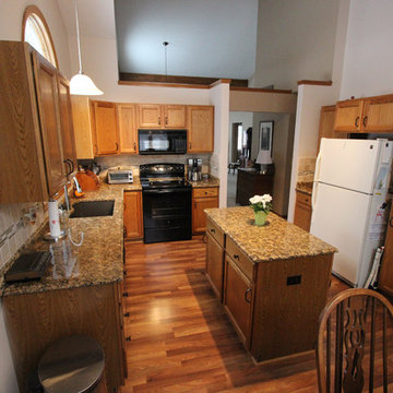 Granite Countertop with Tile Backsplash ~ Middleburg Heights, OH