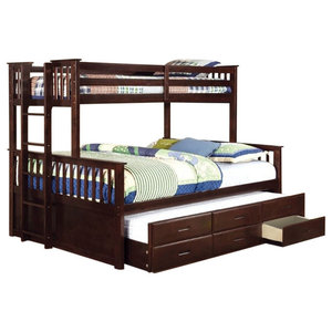 Jason Bunk Bed With Storage Ladder And, Acme Furniture Jason Twin Over Full Bunk Bed Espresso