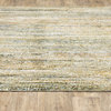 Aegina Soft Stripes Gold/Green Area Rug, 8'6"x11'7"