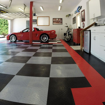 Big Home Garage FLOORED with RACEDECK