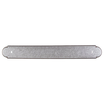 Top Knobs M884 Plain Back Plate 12 Inch Center to Center Pull - Pewter