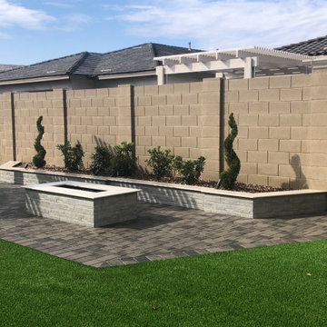 Falcon Landscapes Belgard Catalina Rio pavers & Mirage porcelain products.