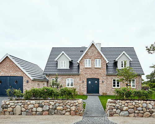 Braune Häuser mit Backsteinfassade - Ideen für die Fassadengestaltung