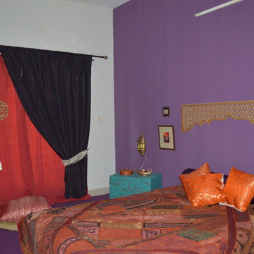 Moroccan Bed Room ( Make Over)with Rich bed spread