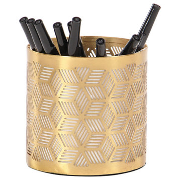 Glam Gold Metal Pencil Cup 57417
