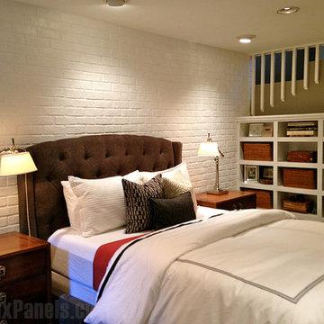 Bedroom Renovations with Faux Brick