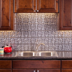 Fasade Traditional 1 in Crosshatch Silver - Home Decor